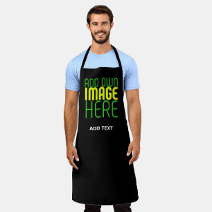 MODERN EDITABLE SIMPLE BLACK IMAGE TEXT TEMPLATE APRON
