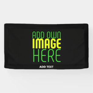 MODERN EDITABLE SIMPLE BLACK IMAGE TEXT TEMPLATE BANNER