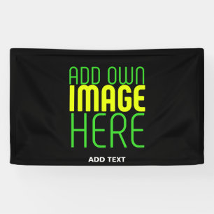 MODERN EDITABLE SIMPLE BLACK IMAGE TEXT TEMPLATE BANNER