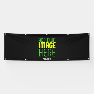 MODERN EDITABLE SIMPLE BLACK IMAGE TEXT TEMPLATE BANNER