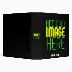 MODERN EDITABLE SIMPLE BLACK IMAGE TEXT TEMPLATE BINDER