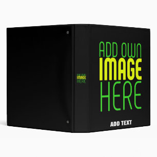 MODERN EDITABLE SIMPLE BLACK IMAGE TEXT TEMPLATE BINDER