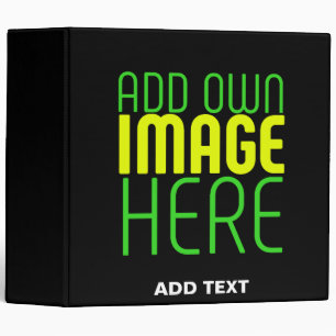 MODERN EDITABLE SIMPLE BLACK IMAGE TEXT TEMPLATE BINDER