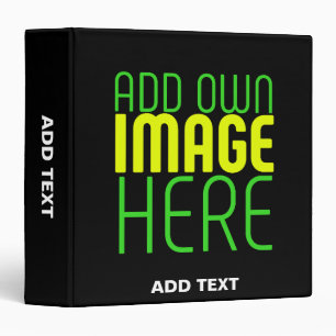 MODERN EDITABLE SIMPLE BLACK IMAGE TEXT TEMPLATE BINDER