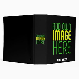 MODERN EDITABLE SIMPLE BLACK IMAGE TEXT TEMPLATE BINDER