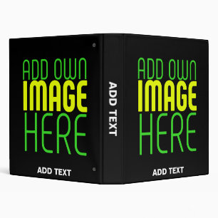 MODERN EDITABLE SIMPLE BLACK IMAGE TEXT TEMPLATE BINDER