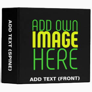 MODERN EDITABLE SIMPLE BLACK IMAGE TEXT TEMPLATE BINDER