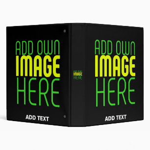 MODERN EDITABLE SIMPLE BLACK IMAGE TEXT TEMPLATE BINDER