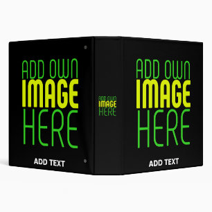 MODERN EDITABLE SIMPLE BLACK IMAGE TEXT TEMPLATE BINDER