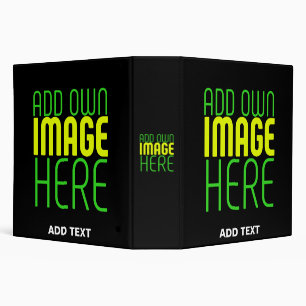MODERN EDITABLE SIMPLE BLACK IMAGE TEXT TEMPLATE BINDER