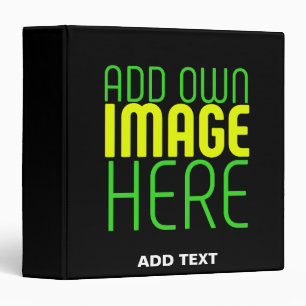 MODERN EDITABLE SIMPLE BLACK IMAGE TEXT TEMPLATE BINDER