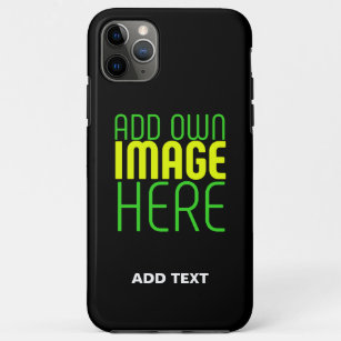 MODERN EDITABLE SIMPLE BLACK IMAGE TEXT TEMPLATE Case-Mate iPhone CASE