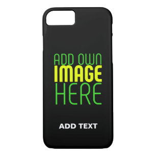 MODERN EDITABLE SIMPLE BLACK IMAGE TEXT TEMPLATE Case-Mate iPhone CASE