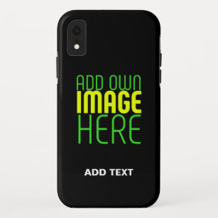 MODERN EDITABLE SIMPLE BLACK IMAGE TEXT TEMPLATE Case-Mate iPhone CASE