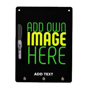 MODERN EDITABLE SIMPLE BLACK IMAGE TEXT TEMPLATE DRY ERASE BOARD