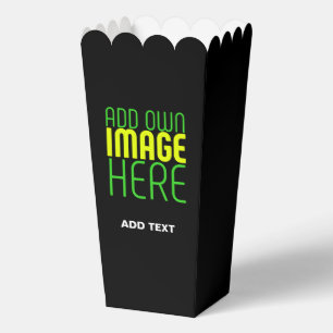  MODERN EDITABLE SIMPLE BLACK IMAGE TEXT TEMPLATE FAVOR BOX