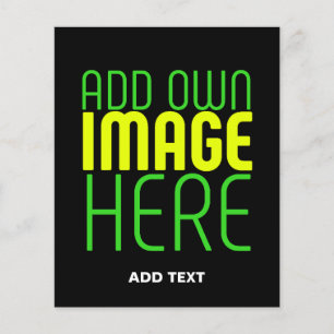 MODERN EDITABLE SIMPLE BLACK IMAGE TEXT TEMPLATE FLYER