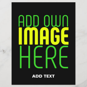 MODERN EDITABLE SIMPLE BLACK IMAGE TEXT TEMPLATE FLYER