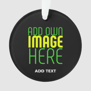 MODERN EDITABLE SIMPLE BLACK IMAGE TEXT TEMPLATE ORNAMENT