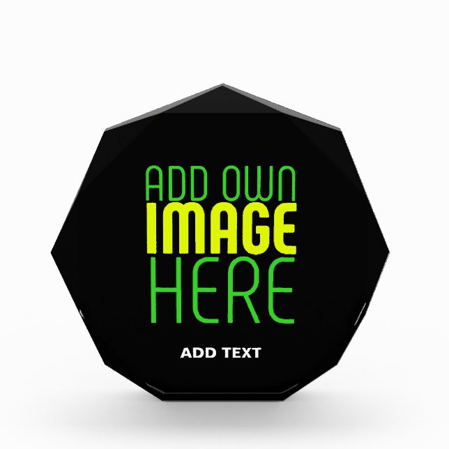 MODERN EDITABLE SIMPLE BLACK IMAGE TEXT TEMPLATE PHOTO BLOCK (Front)