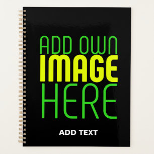 MODERN EDITABLE SIMPLE BLACK IMAGE TEXT TEMPLATE PLANNER