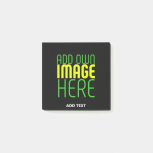 MODERN EDITABLE SIMPLE BLACK IMAGE TEXT TEMPLATE POST-IT NOTES