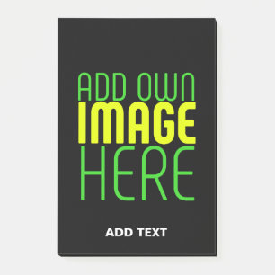 MODERN EDITABLE SIMPLE BLACK IMAGE TEXT TEMPLATE POST-IT NOTES