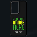 MODERN EDITABLE SIMPLE BLACK IMAGE TEXT TEMPLATE SAMSUNG GALAXY CASE<br><div class="desc">THIS IS A DESIGN FITTING FOR CUSTOMERS.YOU CAN CHANGE, RESIZE OR ADD LOGO, PHOTO, TEXT AND COLOURS THE WAY YOU WANT.THANK YOU.</div>