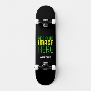 MODERN EDITABLE SIMPLE BLACK IMAGE TEXT TEMPLATE SKATEBOARD