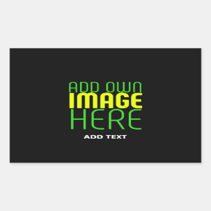MODERN EDITABLE SIMPLE BLACK IMAGE TEXT TEMPLATE STICKER