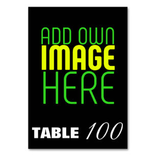 MODERN EDITABLE SIMPLE BLACK IMAGE TEXT TEMPLATE TABLE NUMBER