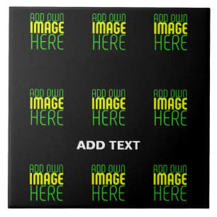 MODERN EDITABLE SIMPLE BLACK IMAGE TEXT TEMPLATE TILE