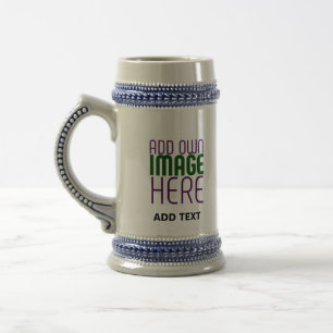 MODERN EDITABLE SIMPLE BROWN IMAGE TEXT TEMPLATE BEER STEIN