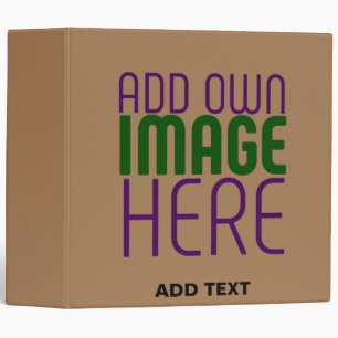 MODERN EDITABLE SIMPLE BROWN IMAGE TEXT TEMPLATE BINDER