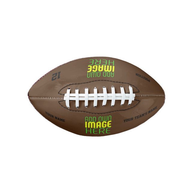 MODERN EDITABLE SIMPLE BROWN IMAGE TEXT TEMPLATE FOOTBALL (Front)