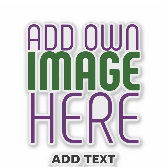 MODERN EDITABLE SIMPLE CLEAR IMAGE TEXT TEMPLATE (Front)