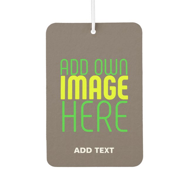 MODERN EDITABLE SIMPLE COFFEE IMAGE TEXT TEMPLATE AIR FRESHENER (Front)
