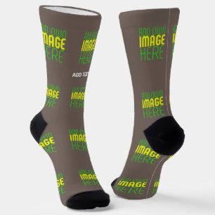 MODERN EDITABLE SIMPLE COFFEE IMAGE TEXT TEMPLATE SOCKS