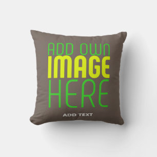 MODERN EDITABLE SIMPLE COFFEE IMAGE TEXT TEMPLATE THROW PILLOW