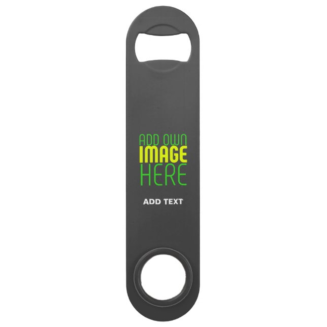 MODERN EDITABLE SIMPLE GREY IMAGE TEXT TEMPLATE BAR KEY (Front)