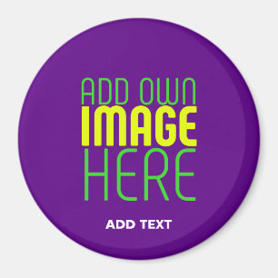 MODERN EDITABLE SIMPLE INDIGO IMAGE TEXT TEMPLATE MAGNET