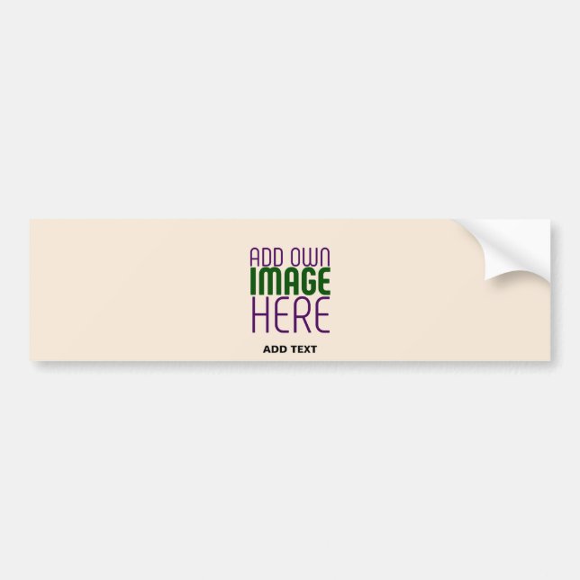 MODERN EDITABLE SIMPLE NATURAL IMAGE TEXT TEMPLATE BUMPER STICKER (Front)