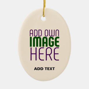 MODERN EDITABLE SIMPLE NATURAL IMAGE TEXT TEMPLATE CERAMIC ORNAMENT