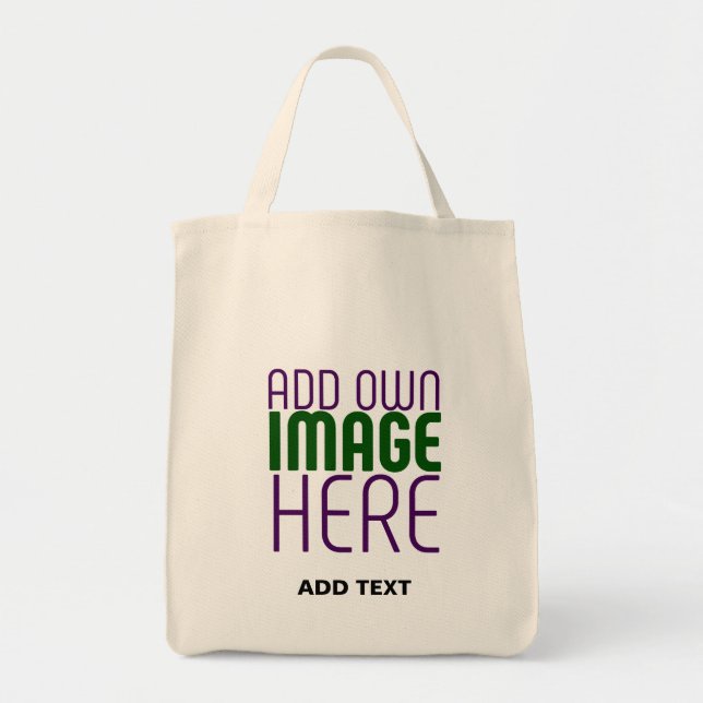 MODERN EDITABLE SIMPLE NATURAL IMAGE TEXT TEMPLATE TOTE BAG (Front)