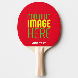 MODERN EDITABLE SIMPLE RED IMAGE TEXT TEMPLATE PING PONG PADDLE