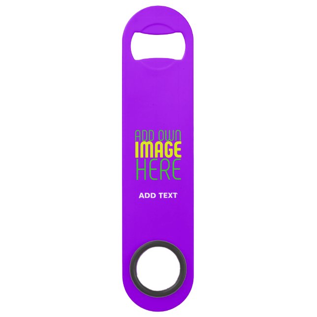 MODERN EDITABLE SIMPLE VIOLET IMAGE TEXT TEMPLATE BAR KEY (Front)