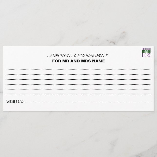 MODERN EDITABLE SIMPLE WHITE IMAGE TEXT TEMPLATE (Front)