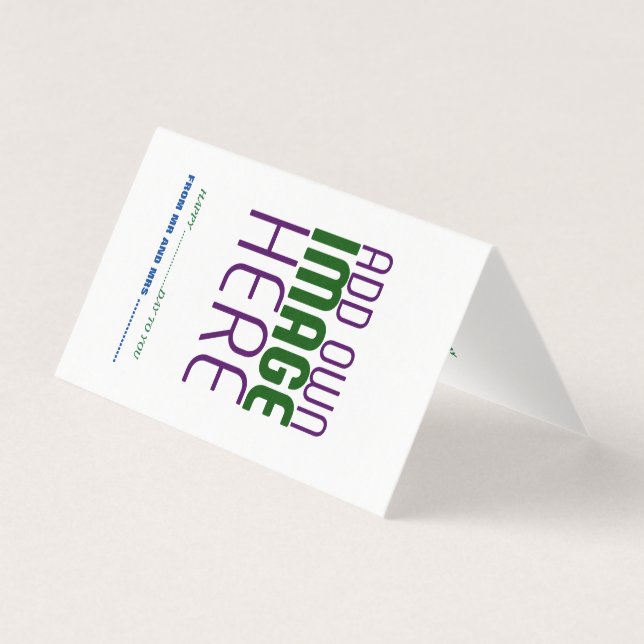 MODERN EDITABLE SIMPLE WHITE IMAGE TEXT TEMPLATE (Front)