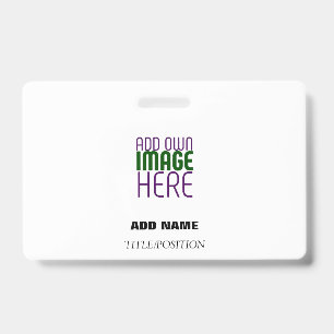 MODERN EDITABLE SIMPLE WHITE IMAGE TEXT TEMPLATE BADGE