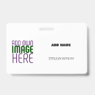 MODERN EDITABLE SIMPLE WHITE IMAGE TEXT TEMPLATE BADGE